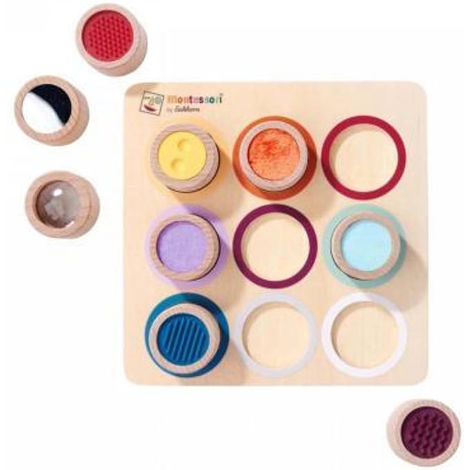 Eichhorn Montessori Touch Board Baby- en peuterspeelgoed Houten speelgoed