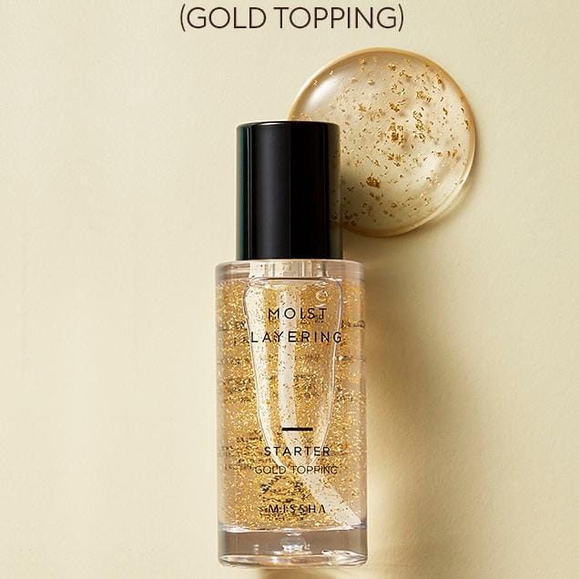 [MISSHA] Moist Layering Starter [Gold Topping] 30ml 1pc + Sample Gifts gray