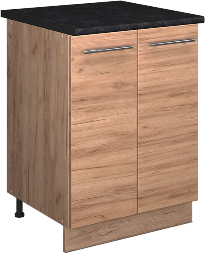Vicco Wastafelkast Fame-Line, Goudkleurig Eiken/Goudkleurig Eiken, 60 cm