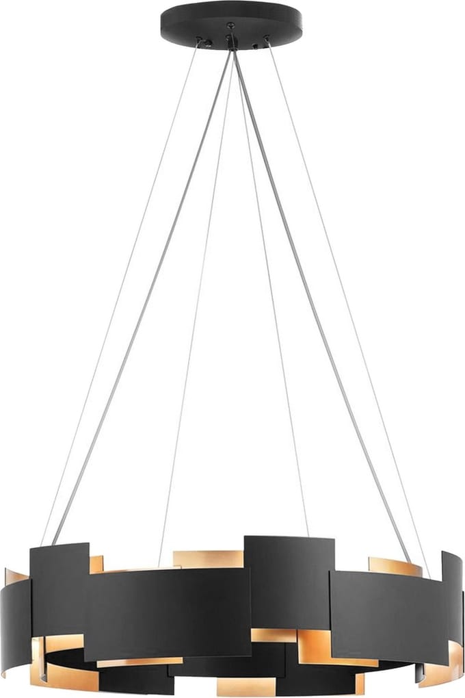 Toolight App1561-6Cp Hanglamp Zwart 60X60X15Cm