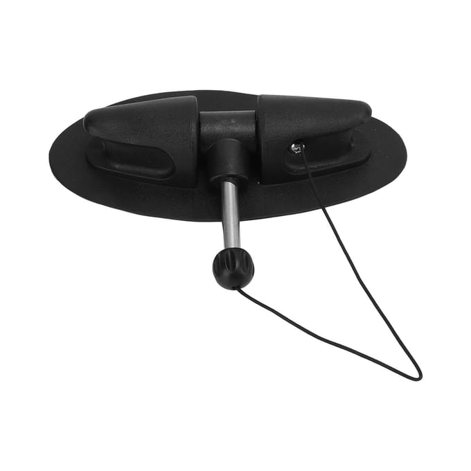 Kajak Peddelhouder Slot Opblaasbare Boot Roeispaan Slot Patch voor Kano's Vlotten Dinghy Accessoires black