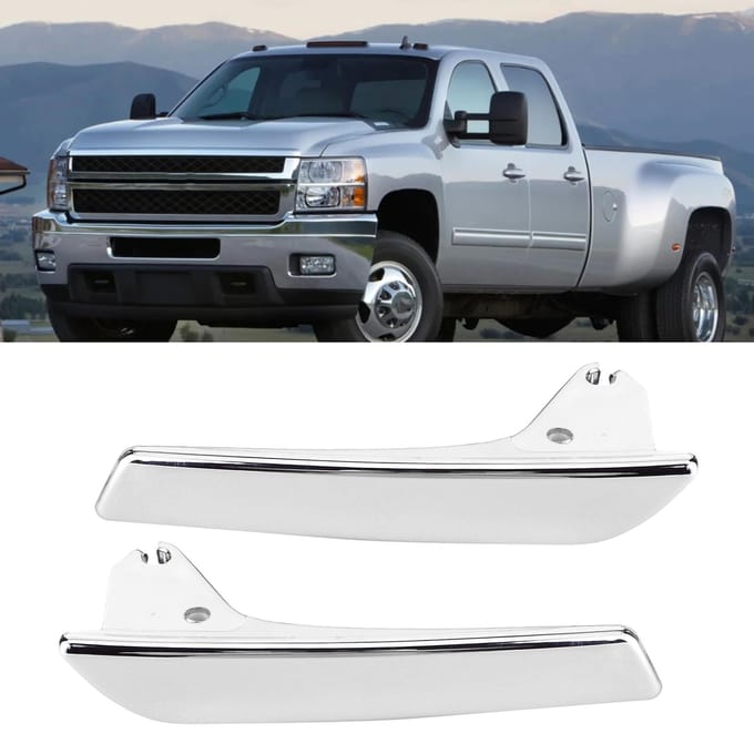 2pcs Poignée de Porte Intérieure Modification de Voiture 15920696 Convient pour CHEVROLET AVALANCHESILVERADO white