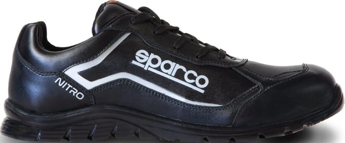 Sparco NITRO MIKKO – Veiligheidsschoen S3L van waterafstotend leder en extra flexibele PU-zool - zwart / 38