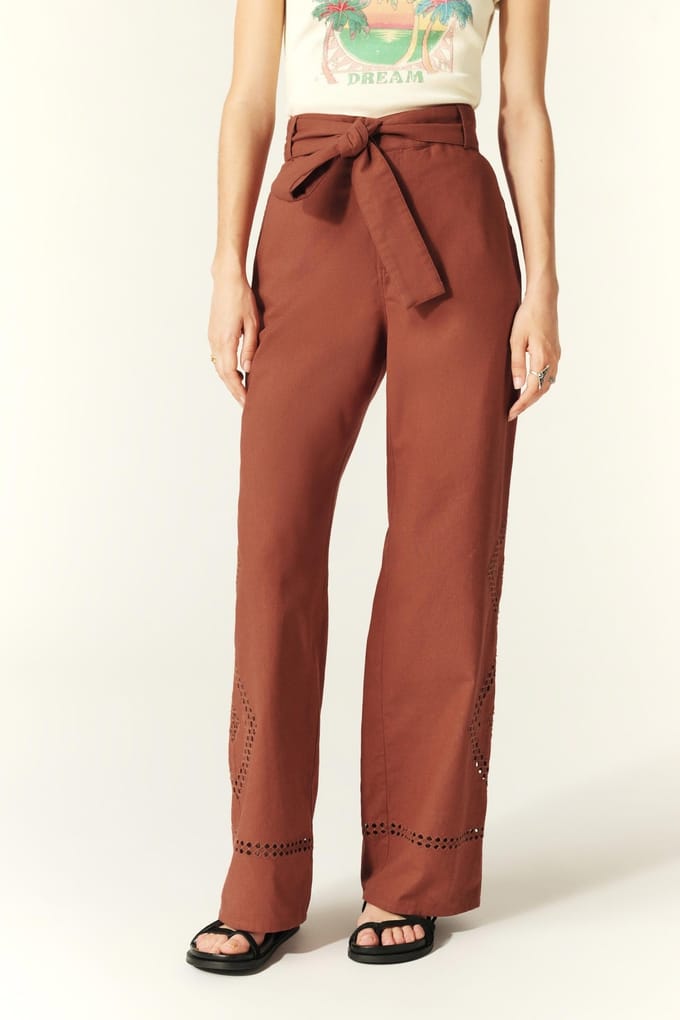 BA&SH Pantalon Marlon Ecureuil Taglia: 36 | Pantaloni Outlet | Donna