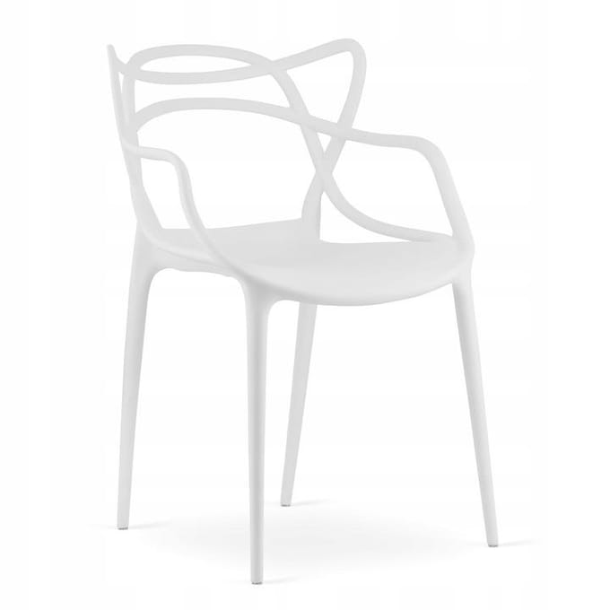Azuur Wit Tuinstoel - Modern Design voor Balkon & Terras
