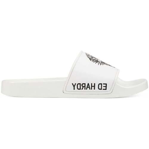 Teenslippers Ed Hardy Sexy Beast Sliders White-Black
