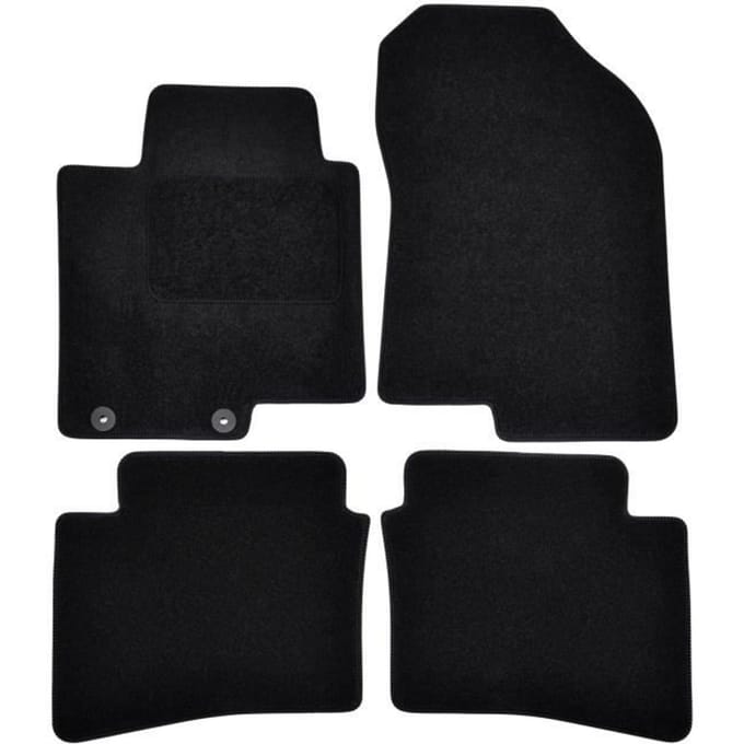 Vloermatten - Hyundai - i20 - Zwart velours - 4 stuks - Nauwkeurige pasvorm