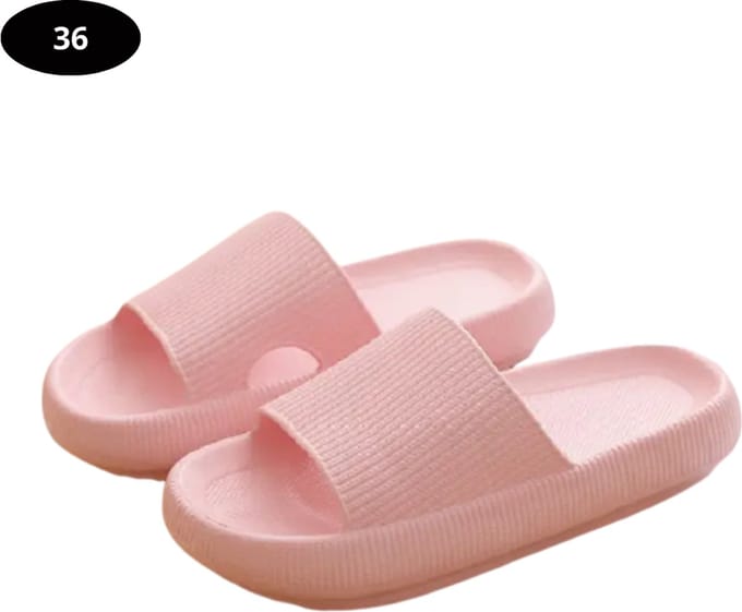 Bovista Badslippers Dames & Heren - Comfortabel - Flip Flops - Sauna - Zomer - Roze - Maat 36
