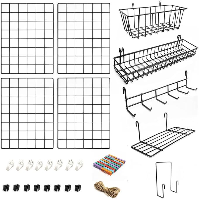 MKSS® Wandorganizer - Wandopberger - Wandplank Organizer - Zwart