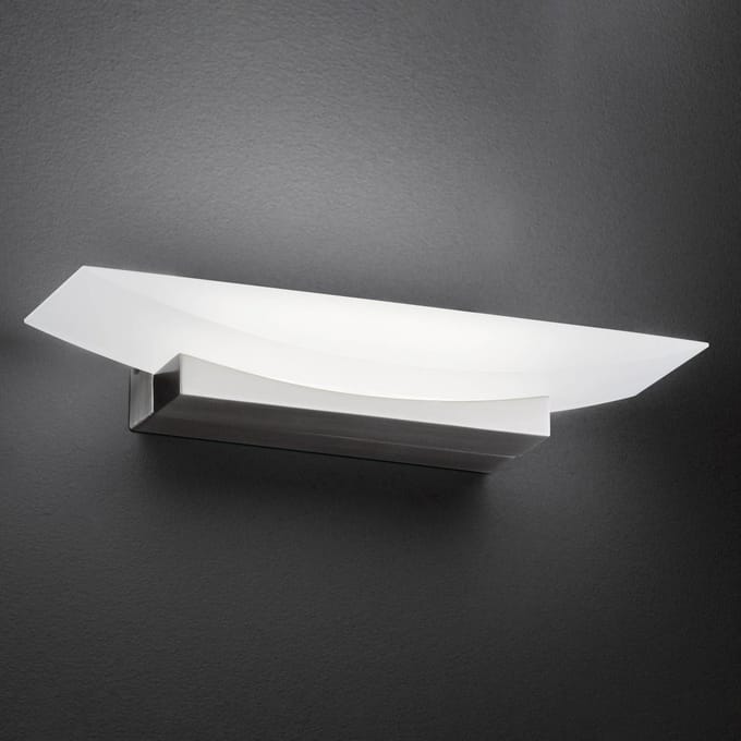 FISCHER & HONSEL LED wandlamp Bowl TW, breedte 30 cm, nikkel