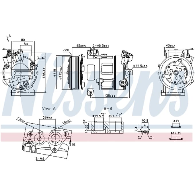 Compressor airconditioning NISSENS KLIMA NIS 890947