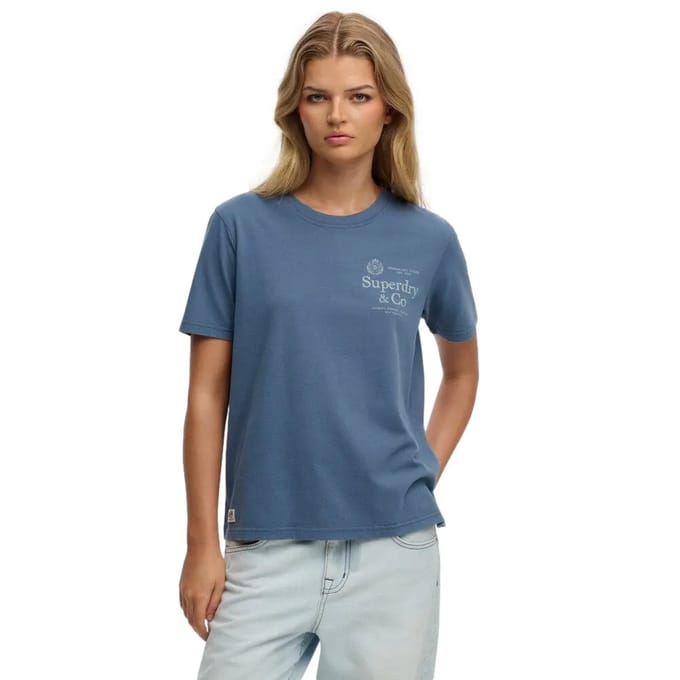 Superdry - Luxe Casual Relaxed T-shirt - Dames - T-shirts