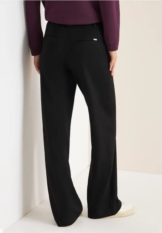 Jersey broek met rechte benen
