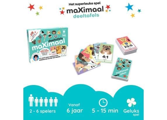 Maximaal Deeltafels Deelsommen - Educatief rekenen voor kinderen vanaf 6 jaar
