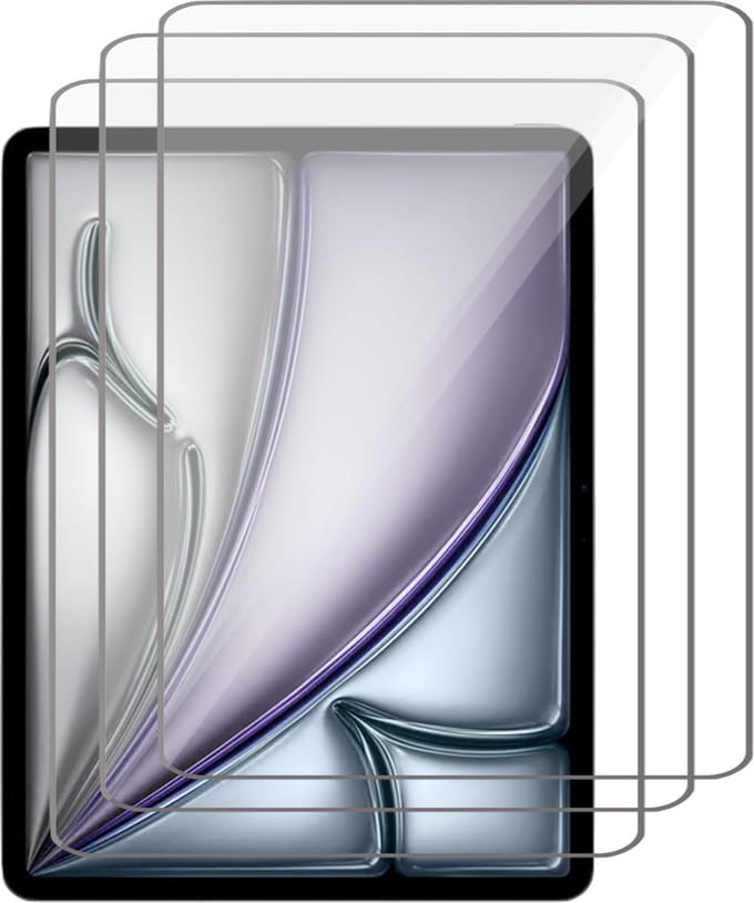 Screenprotector geschikt voor iPad Air 11 inch 2024 - 3x Gehard Glas Screen Protector GlassGuard