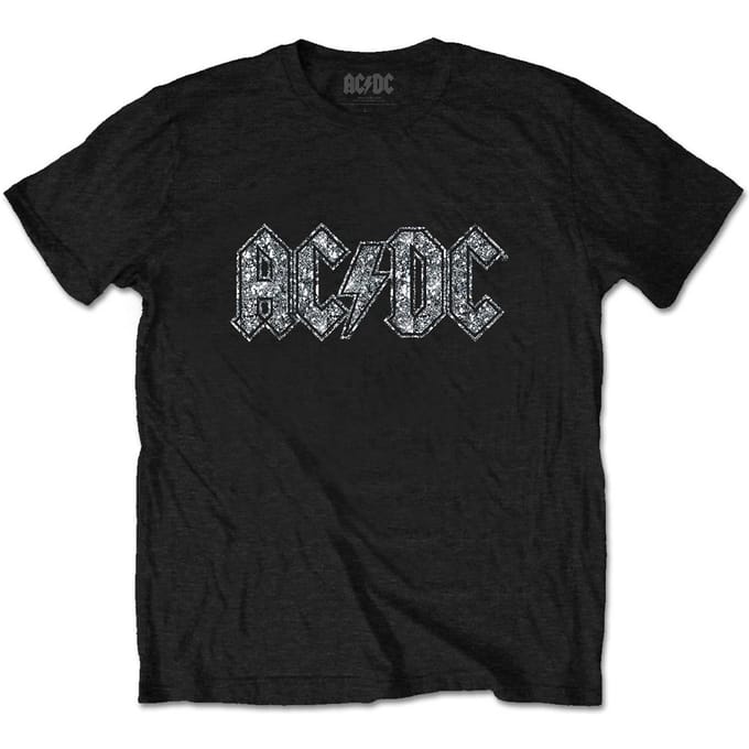 AC/DC Kinderen/Kinderen Diamante Logo T-Shirt (Zwart)