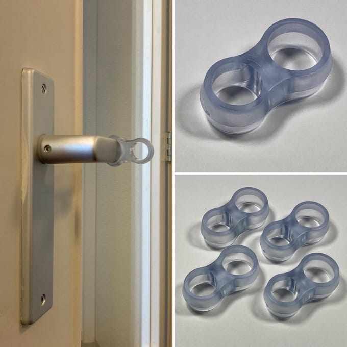 Sumio Products® Deurklink Buffers [4 stuks] Transparant - Stootdoppen - Muurbeschermers / Deurklink bescherming - Flexibele Deurstoppers