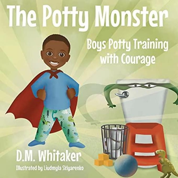 De Potty Monster door D M Whitaker Hardback Boek 9781735732732