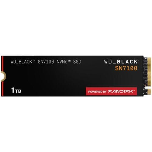 Western Digital Black SN7100 - Interne SSD - PCI Express 4.0 x4 - NVMe M.2 2280 3d v-nand (TLC) - 1TB