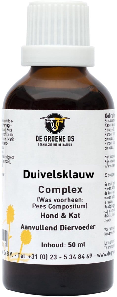 Duivelsklauw Supplement 50ml - De Groene Os - Bewegingsapparaat Ondersteuning - Honden en Katten