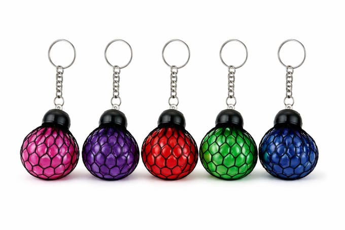 Sleutelhanger mesh stressbal 5