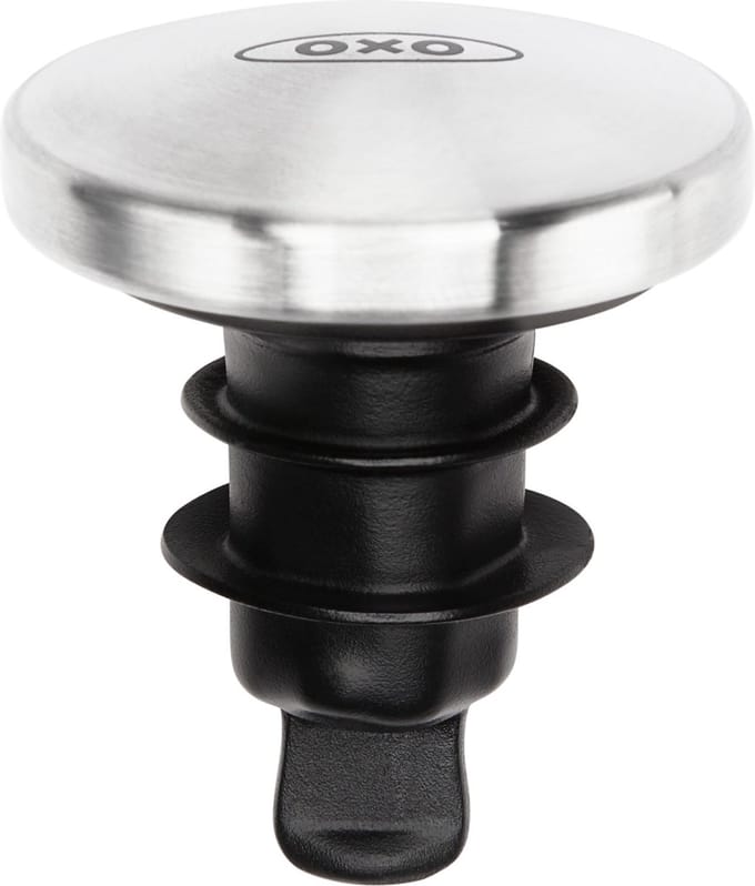 OXO - Wijnflesstop - SteeL - Set 2 stuks