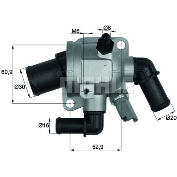 Thermostaat, koelvloeistof MAHLE TI 173 88