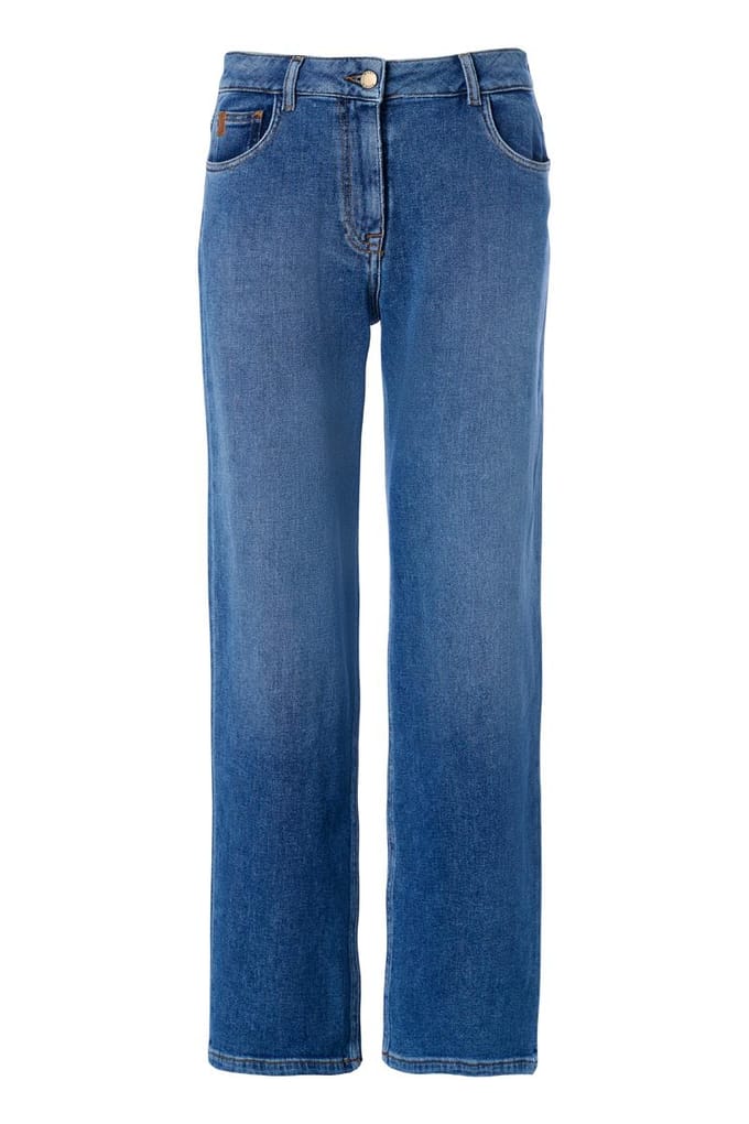 Livia Denim Broek Medium Blauw Denim