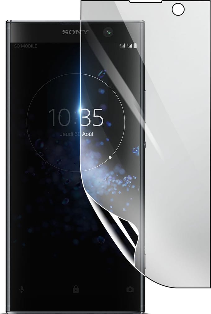 3mk, Geschikt voor Sony Xperia XA2 Plus, Schokbestendige Hydrogel Screenprotector, Transparant