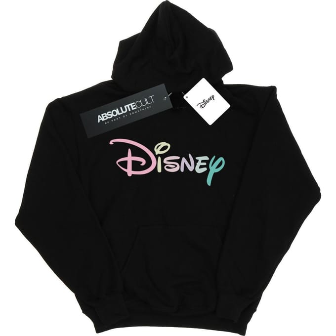 Disney Dames/Dames Pastel Logo Hoodie (Zwart)