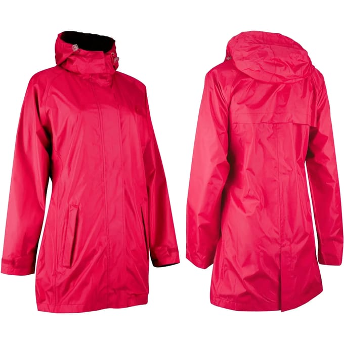 Ralka Waterdichte Regenjas Lang Model - Dames - Roze - Maat 38