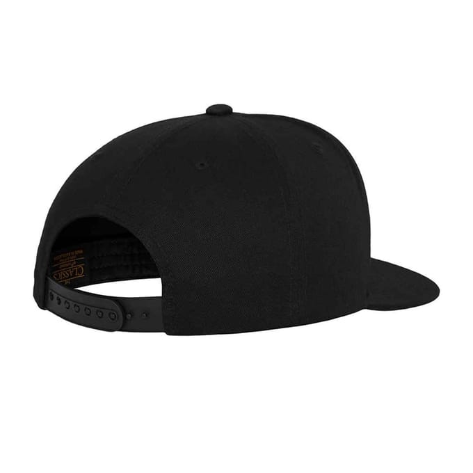 Flexfit Klassieke 5 Paneel Snapback Cap (Zwart)