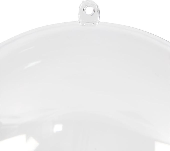 Deco ballen, d 13,6 cm, transparant, 1 stuk