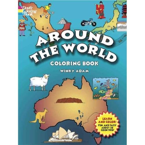 Around The World Coloring Book - Winky Adam
