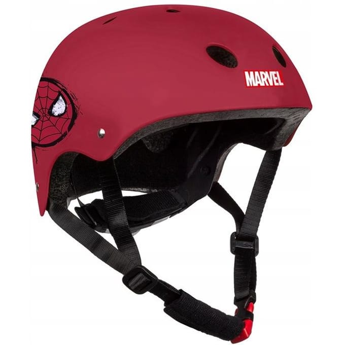 Kinderen helm met draaiknop voor afstelling Disney Spiderman