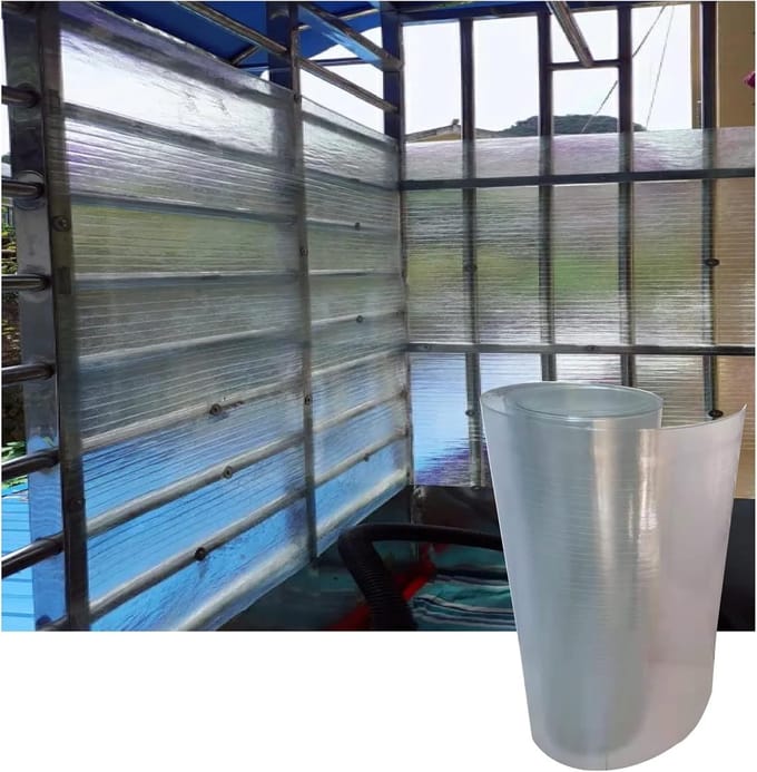 Polycarbonaat Plaat - Plastic Paneel - Kas Beglazing - Slagvast en UV-bestendig - 1.5mm dik - Helder