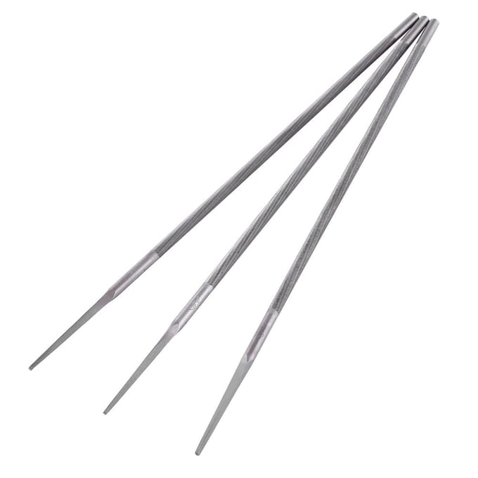 Ensemble de 3 limes rondes en acier à roulement pour affûter les chaînes de tronçonneuse(5.5mm)