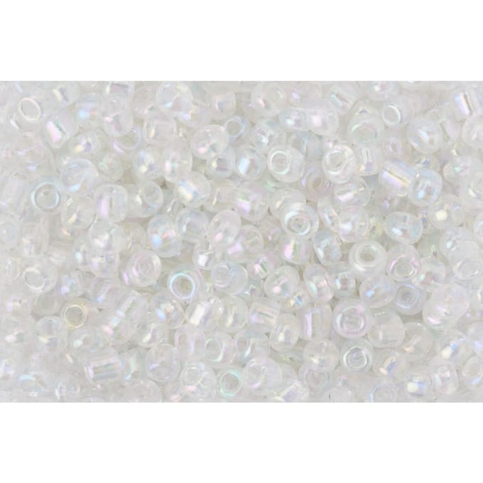 Rocailles "Rainbow" - Zilver-Transparant