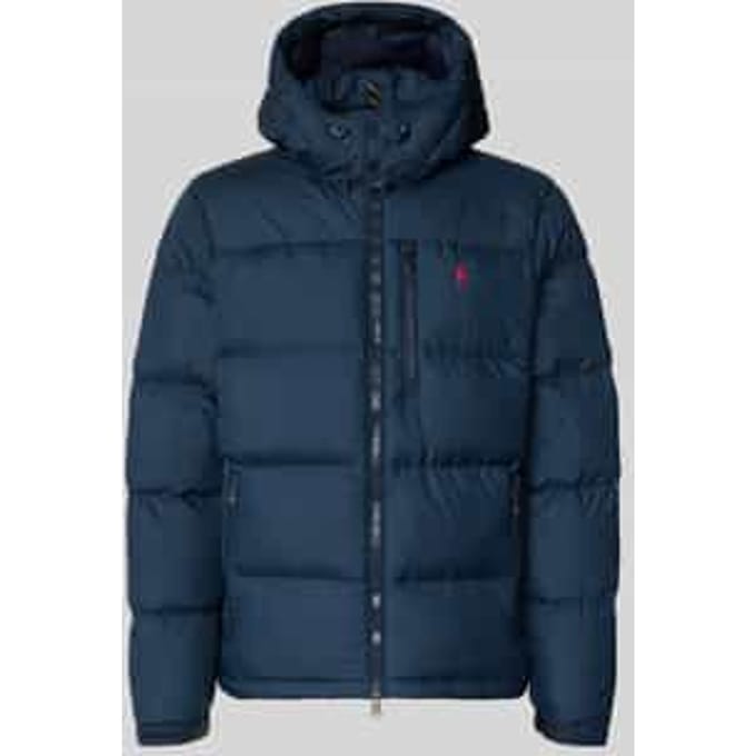 regular fit donsjack met gestikt logo
