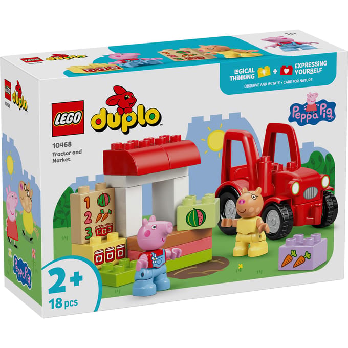 LEGO DUPLO Peppa Big Tractor en Marktkraam Dieren Speelgoed voor Peuters - 10468