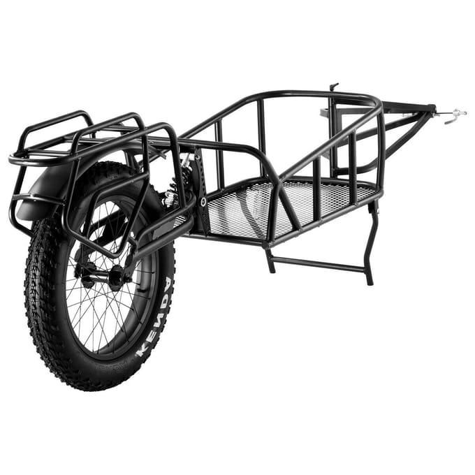 Fietsbakfiets, Laadvermogen 70 lbs, Robuuste Fietskar, Compact Opvouwbaar & Snelontgrendelingsstructuur met Universele Koppeling, 20  Wielen,