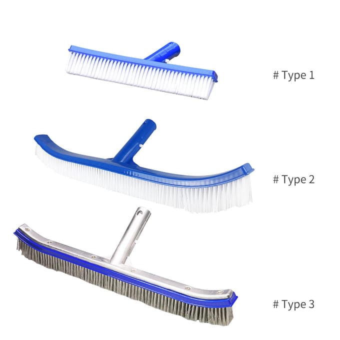 Brosse de piscine, puissance de récurage robuste, brosses de nettoyage de mousse d'algues d'aquarium, outils de nettoyage Type 3 gray
