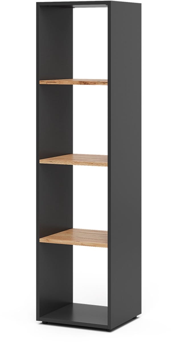 Vicco Ludus Ruimteverdeler – 36.8 x 144.9 cm Antraciet/gouden eik