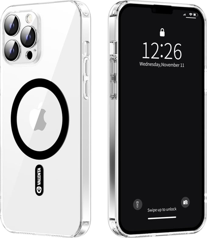 Valenta - Back Cover Glass - 9H - Camera bescherming - geschikt voor magnetische Apple accessoires -Transparant - iPhone 13 Pro
