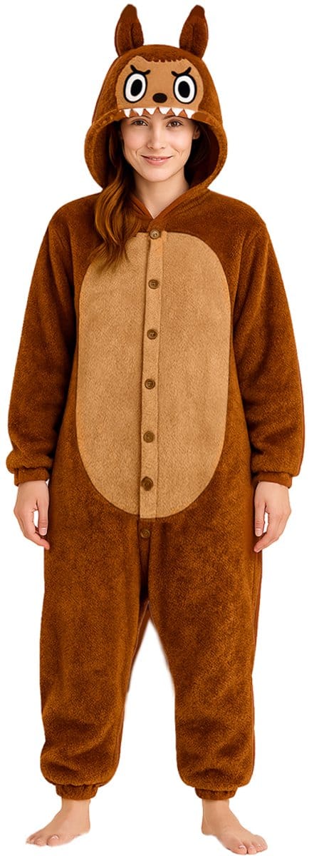FIESTAS GUIRCA, S.L. - Bruin monster pluche kostuum voor dames - L (40)