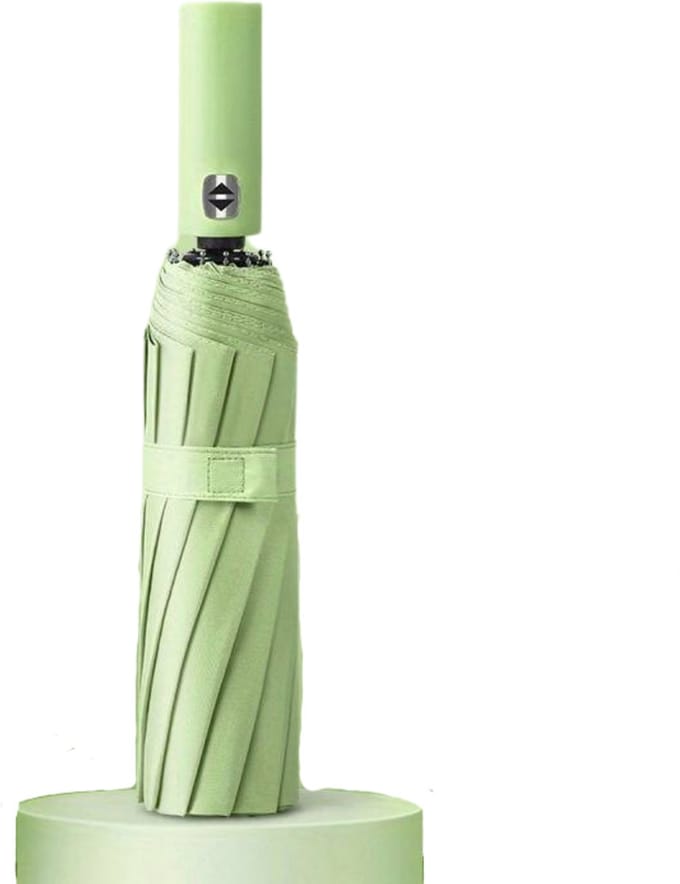 Nivard Windproof Paraplu - Opvouwbaar - Moderne Stormparaplu - Stormproef - Automatisch Uitklapbaar - Umbrella - Groen