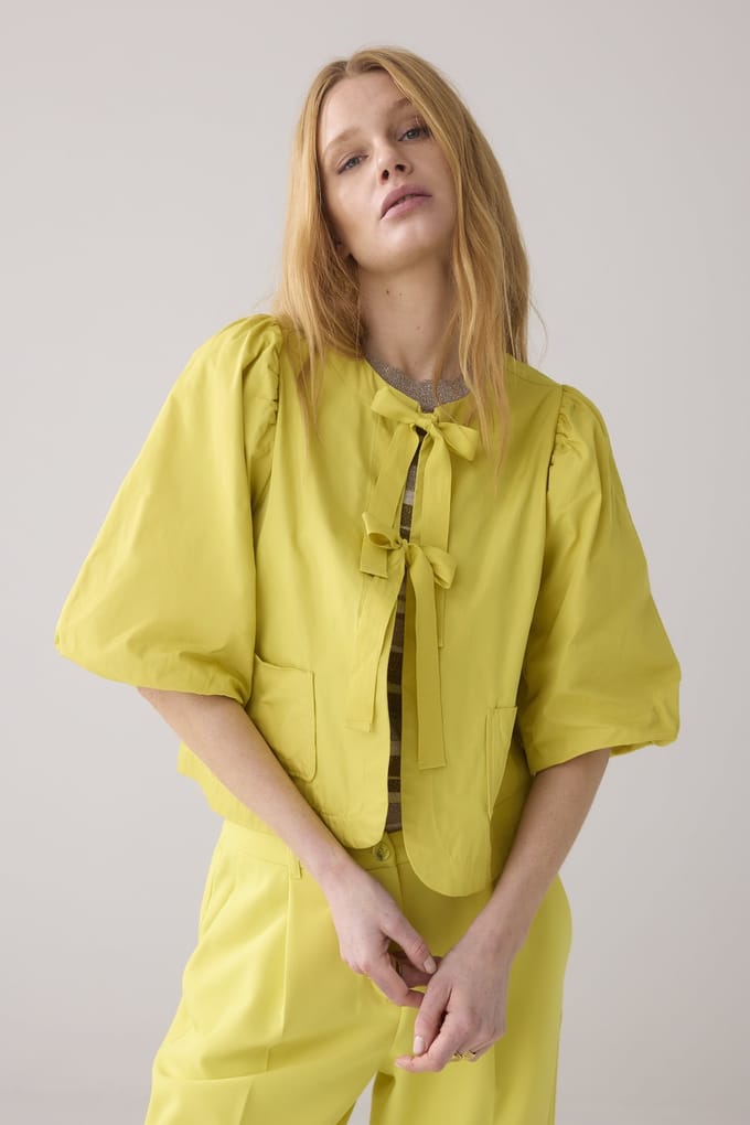 Summum Woman Blouse Taft Mimosa Yellow Größe: 34 | Leichte Jacken Outlet | Damen | Gelb