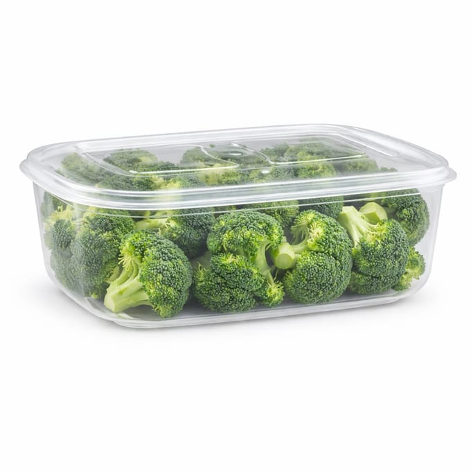 Plasticforte Vershoudbakje - vriezer en magnetron - 2,5L - kunststof - mealprep
