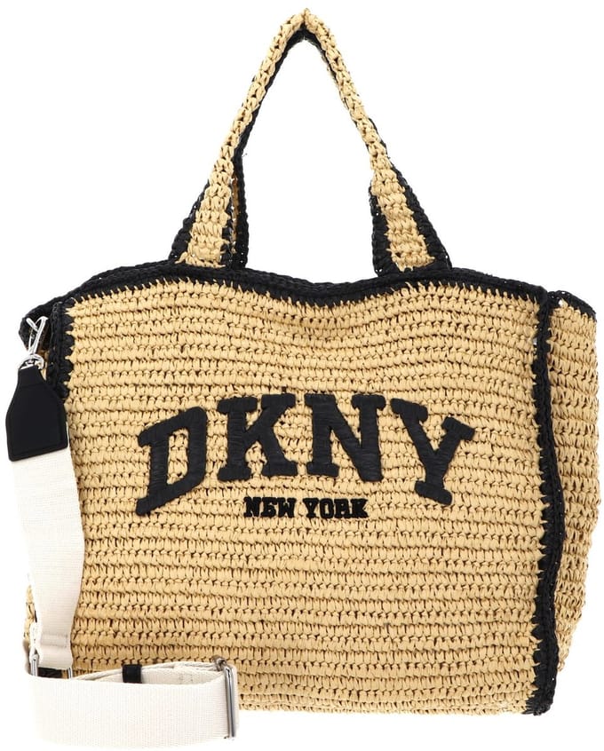 DKNY handtas schoudertas Hadlee Tote Bag Natural / Black beige