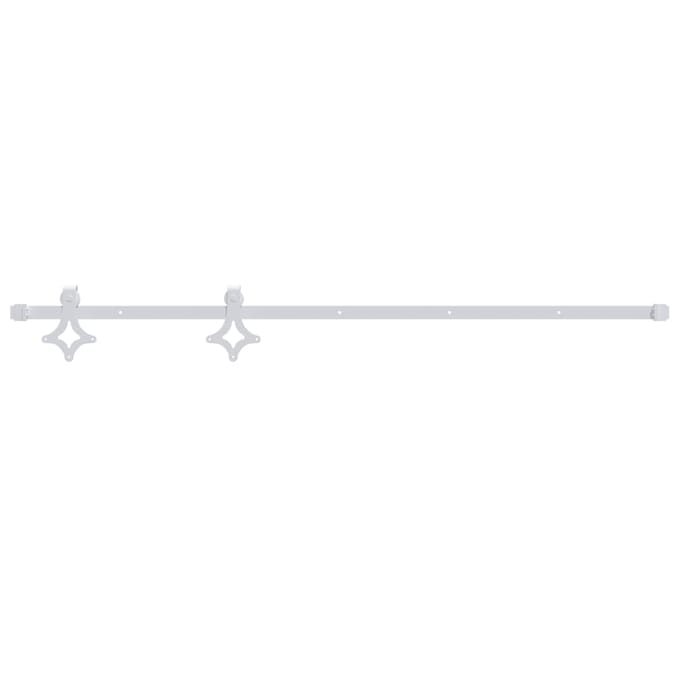 vidaXL - Beslagset - voor - schuifdeur - 183 - cm - staal - wit